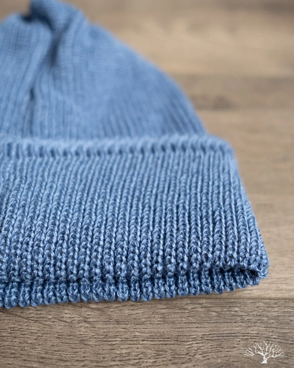 Linen Waffle Watch Cap - Lt. Blue