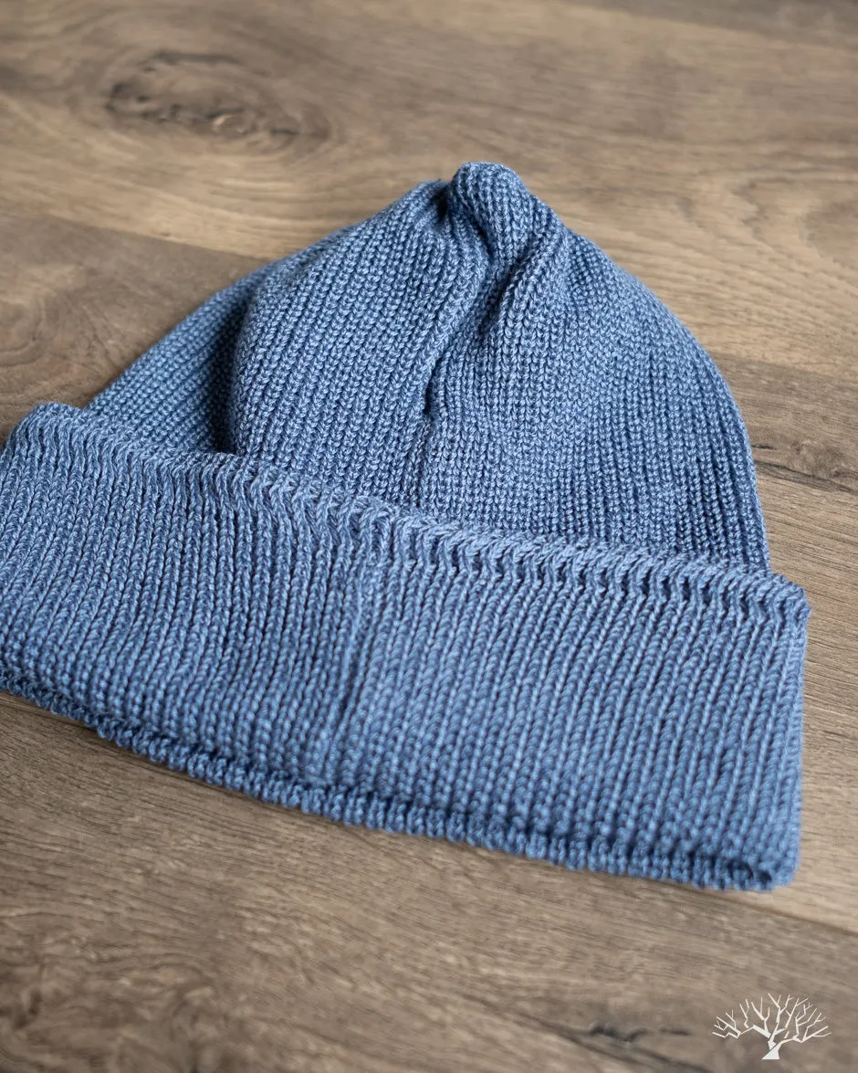 Linen Waffle Watch Cap - Lt. Blue