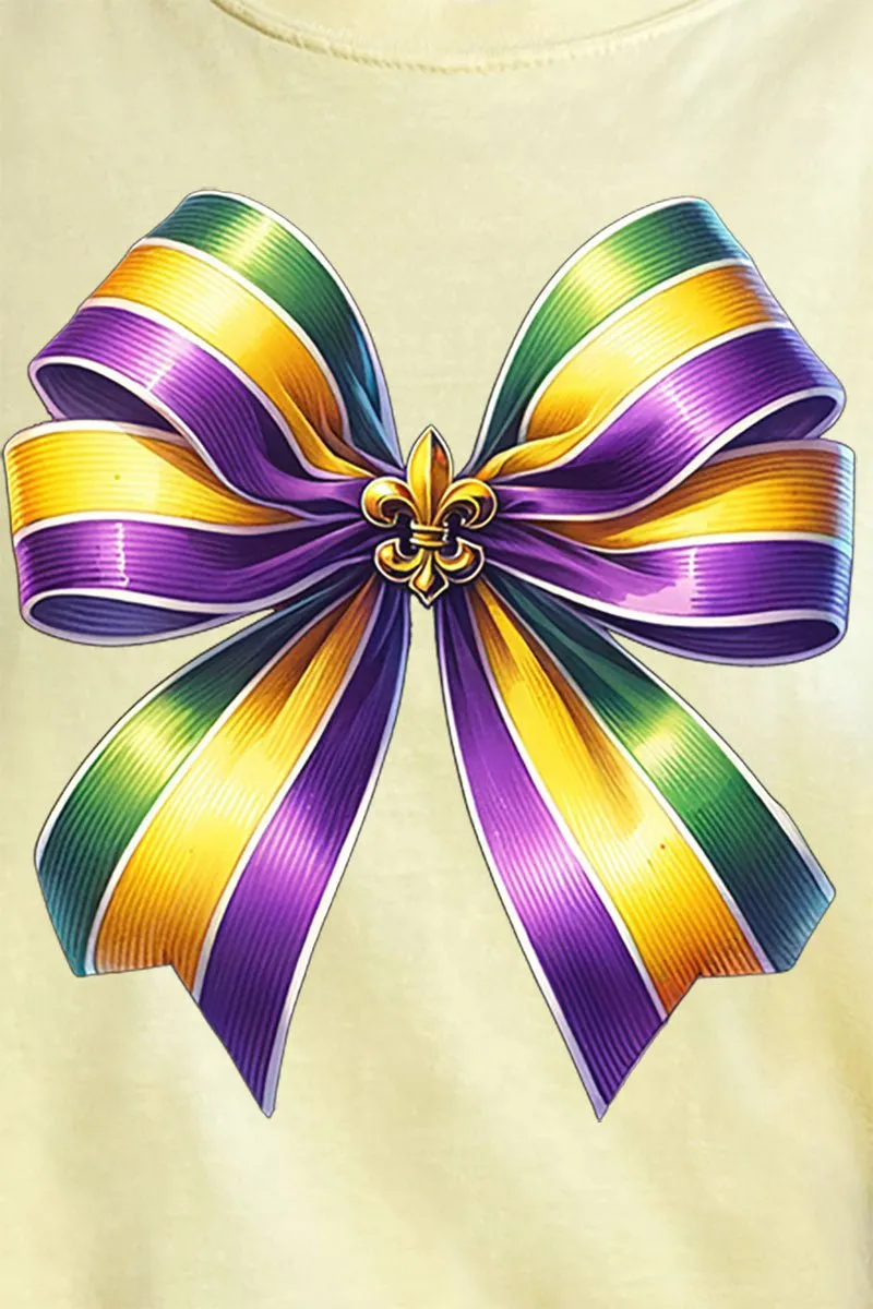 Mardi Gras Ribbon Comfort Colors Adult Ring-Spun Cotton Tee