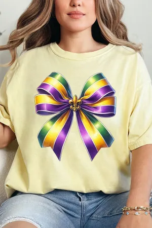 Mardi Gras Ribbon Comfort Colors Adult Ring-Spun Cotton Tee