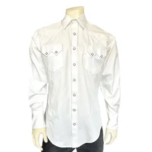 Men’s Extra-Fine Cotton White Oxford Western Shirt