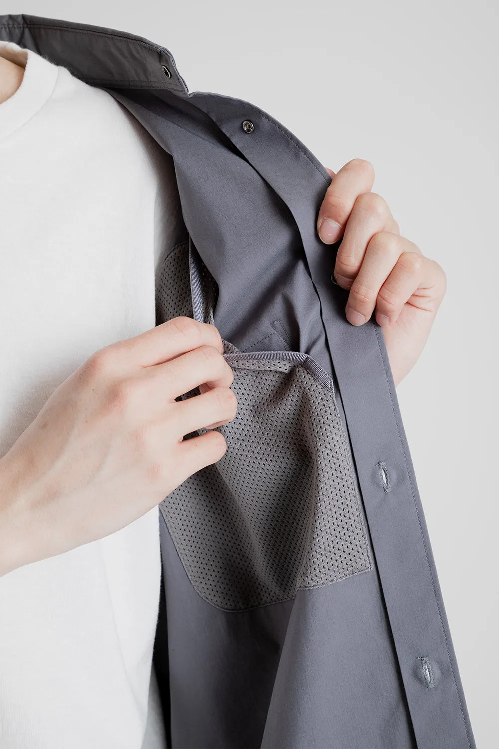 Mobility Comfortable Half Sleeve Shirt - Gray