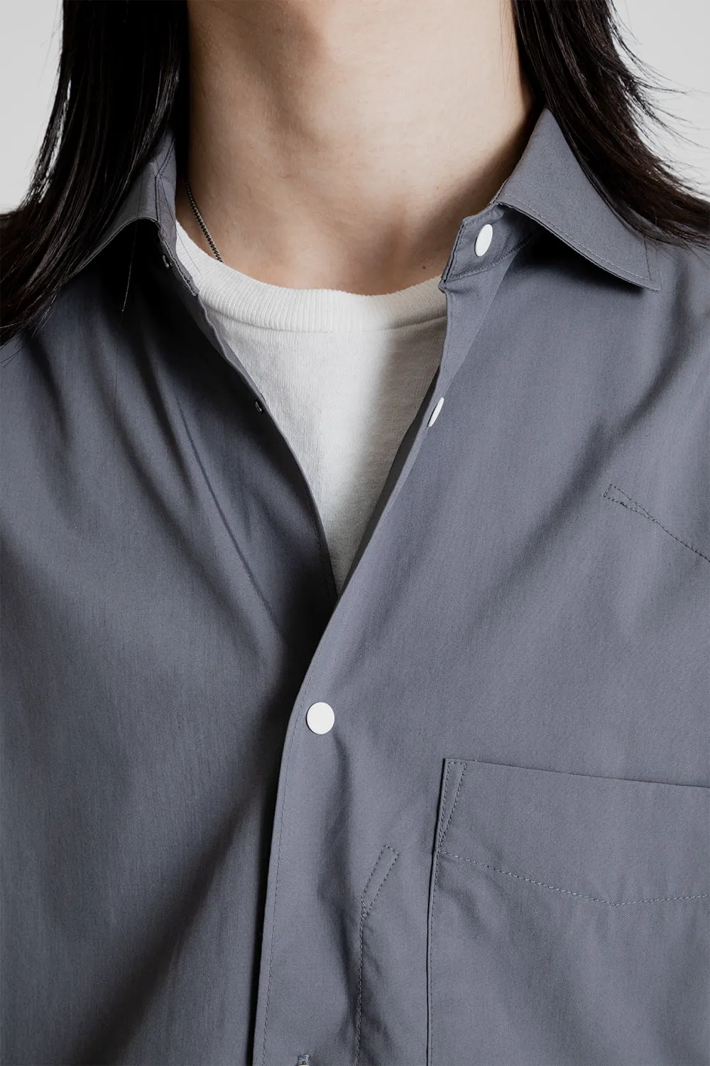Mobility Comfortable Half Sleeve Shirt - Gray