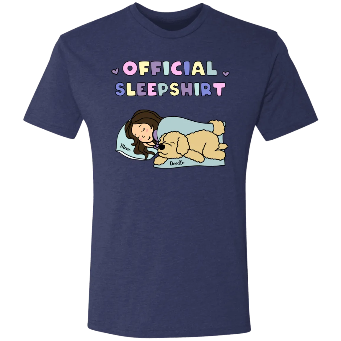 Mom's Official Doodle Sleep Shirt Triblend T-Shirt