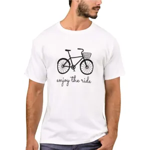 Nutcase Designer Round Neck Men's T-Shirt Wrinkle-Free Poly Cotton Tees - Enjoy The Ride