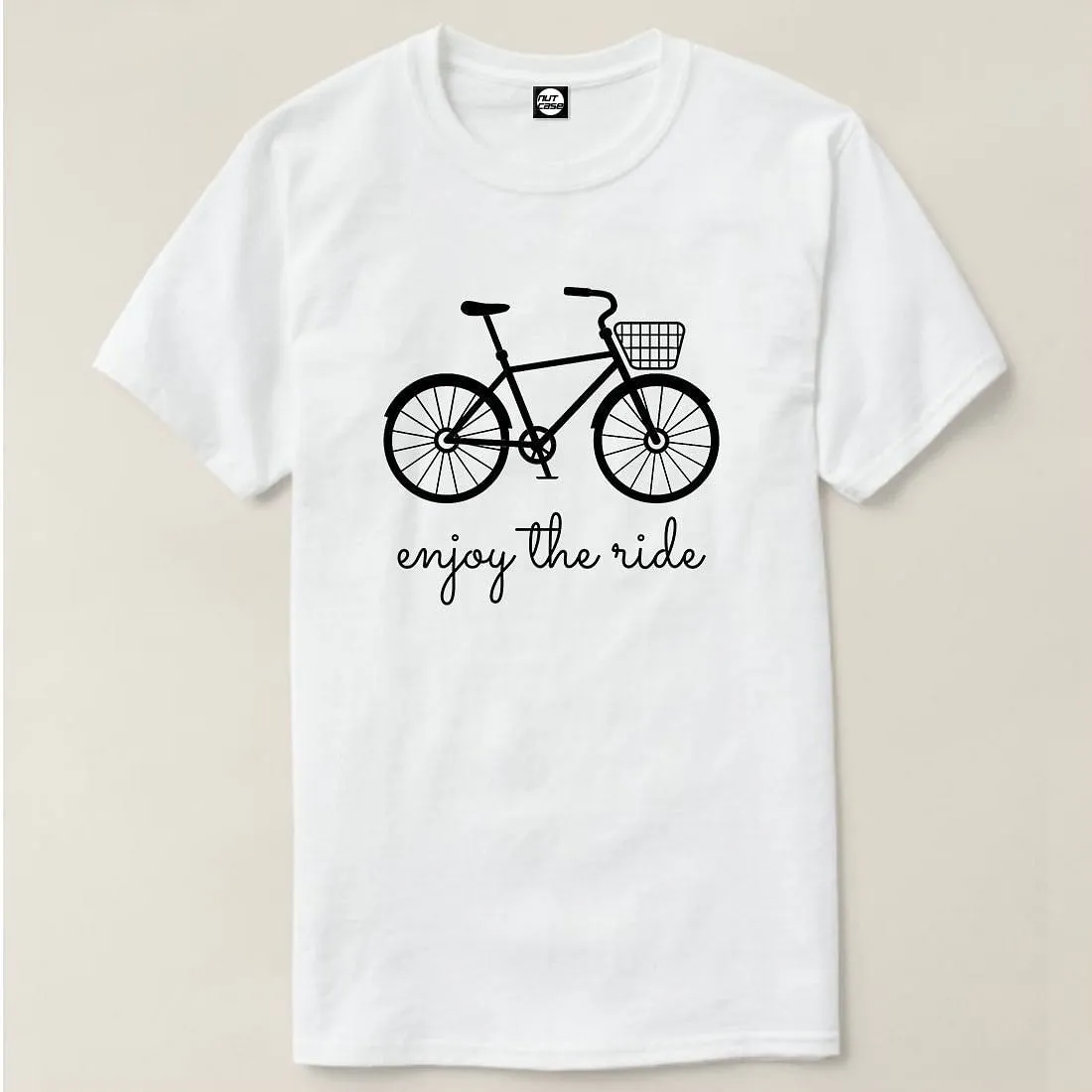 Nutcase Designer Round Neck Men's T-Shirt Wrinkle-Free Poly Cotton Tees - Enjoy The Ride