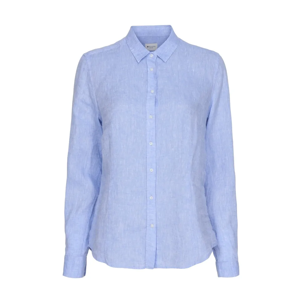 Ofelia skjorte - Sky Blue Melange