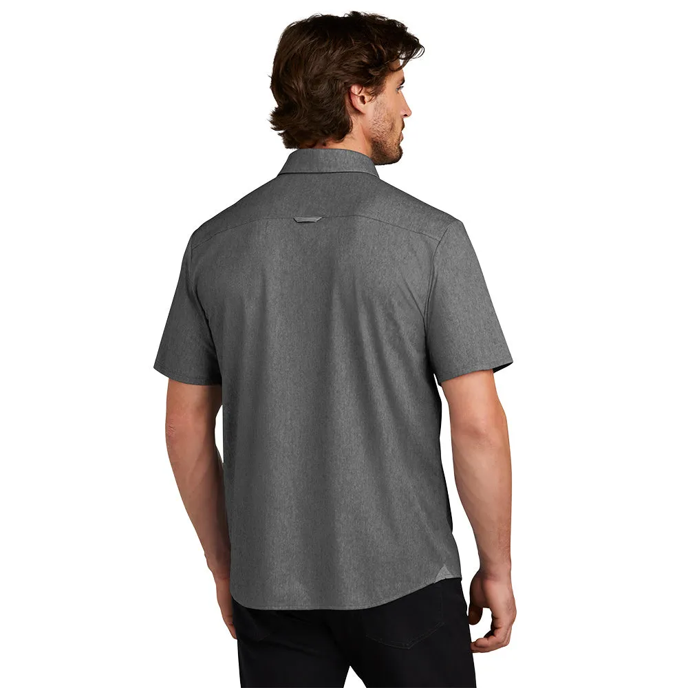 OGIO® Extend Short Sleeve Button-Up - Blacktop Heather