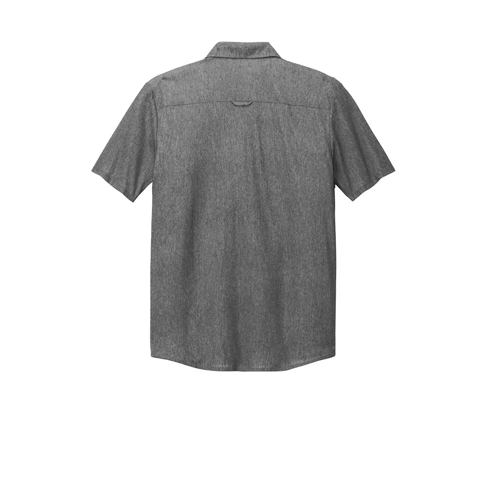 OGIO® Extend Short Sleeve Button-Up - Blacktop Heather