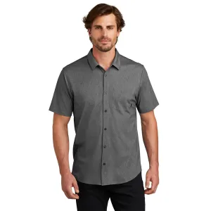 OGIO® Extend Short Sleeve Button-Up - Blacktop Heather