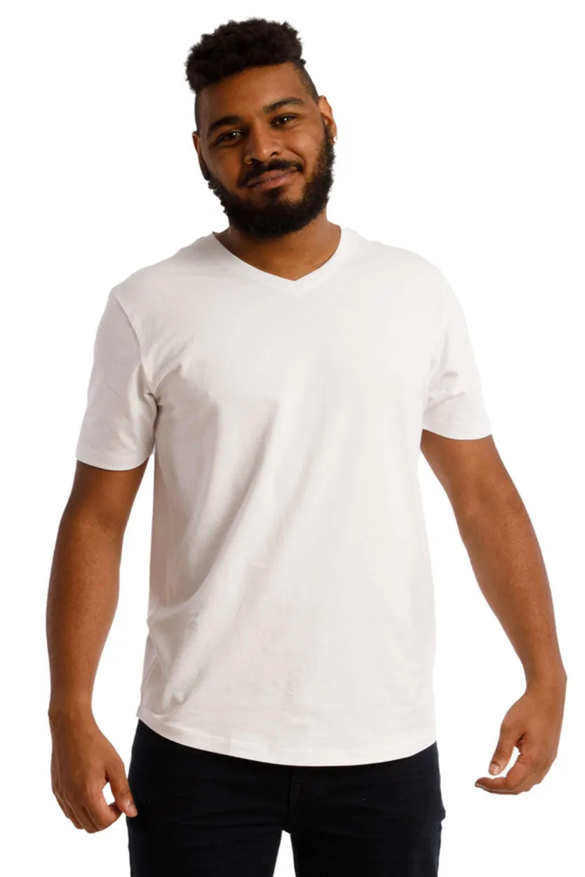 Organic V-Neck T-Shirt / White