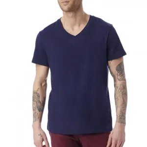 perfect v-neck pima tee (navy)