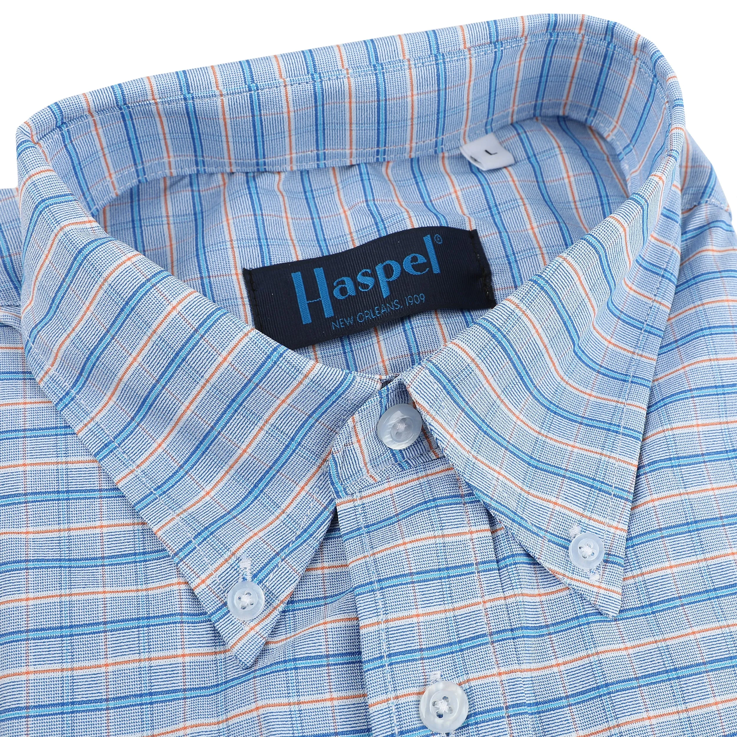 Performance Blue & Orange Check