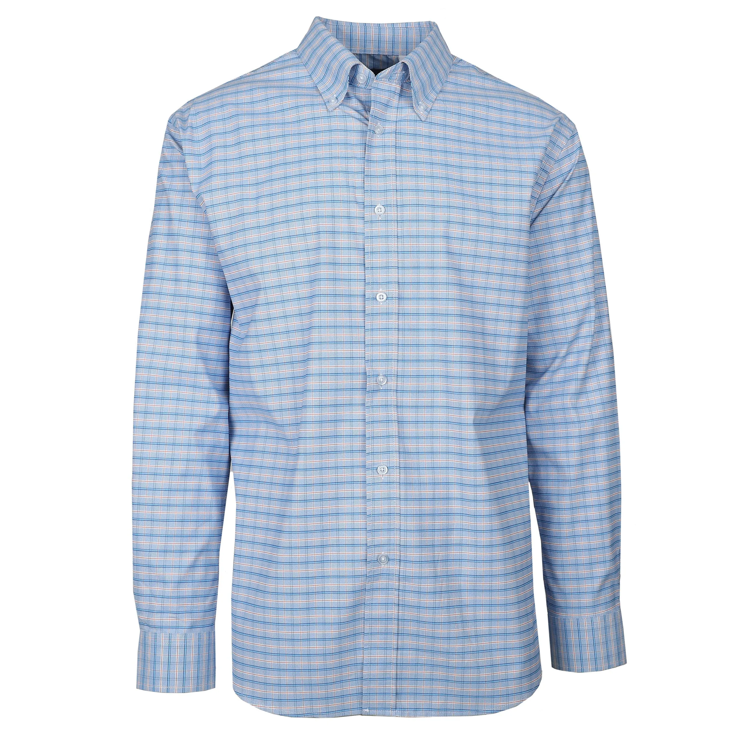 Performance Blue & Orange Check