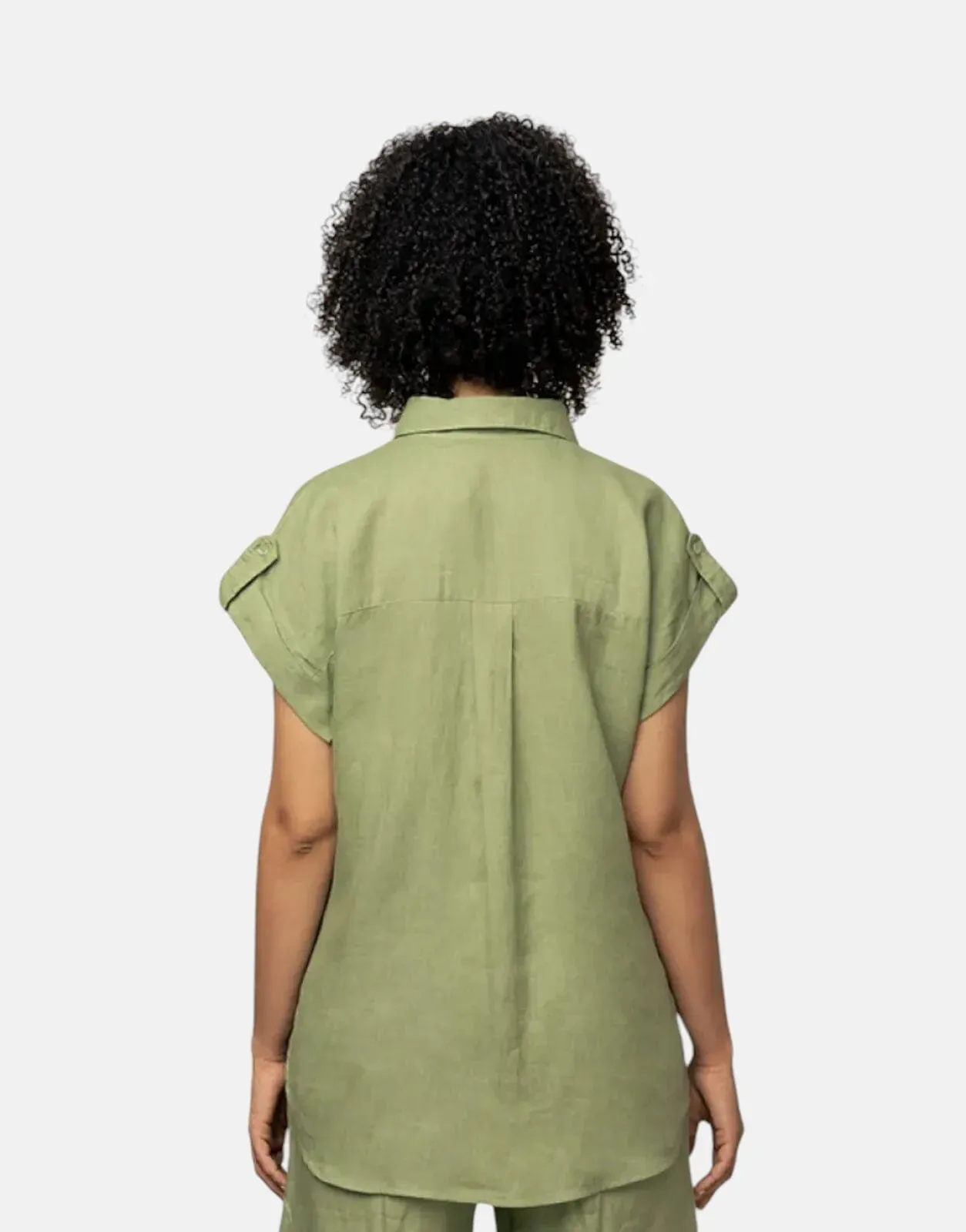 Polo Nicky Linen Mint Shirt