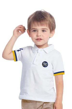 POLO SHIRTS WHITE H/S&F/S AIC