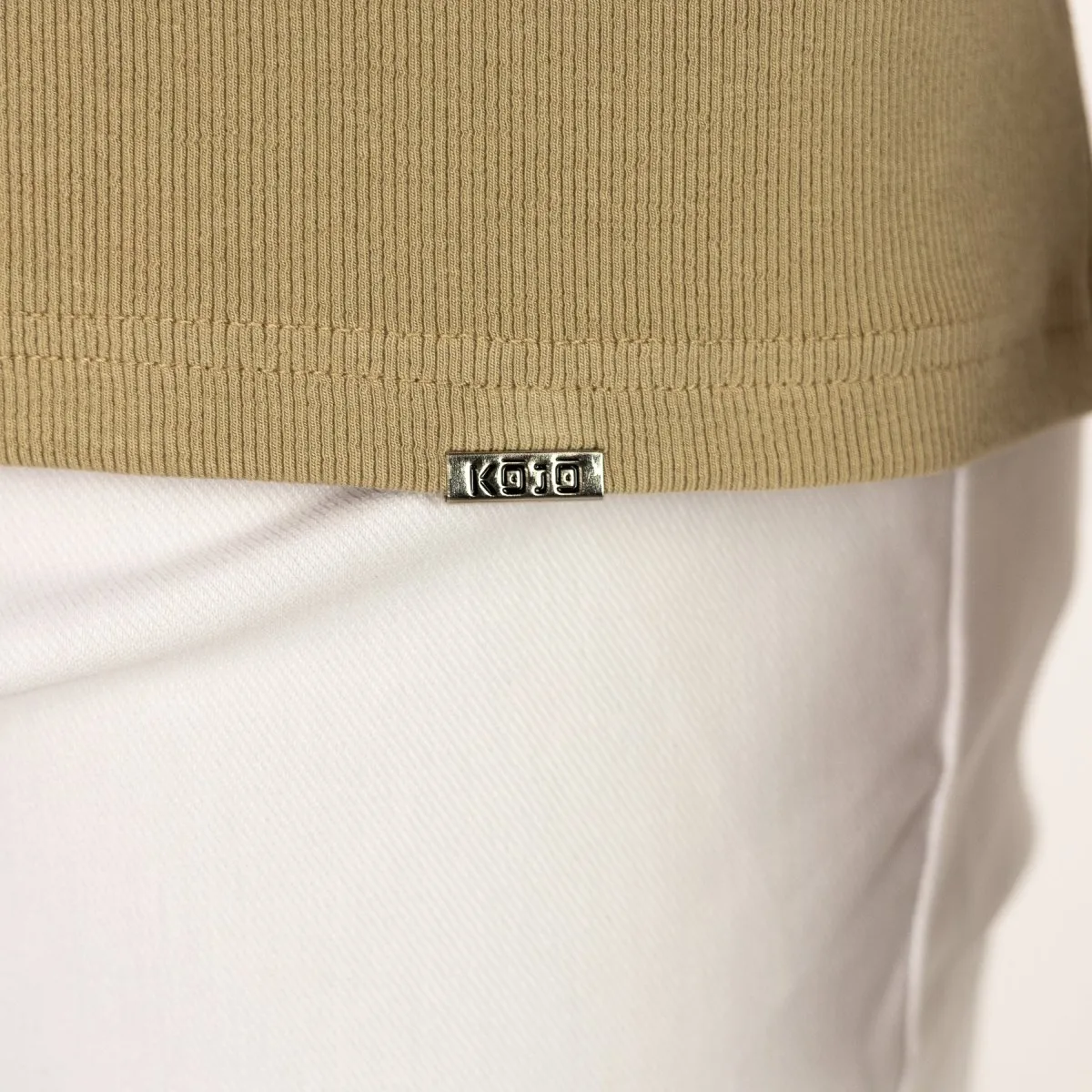 Rayon Stretch Polo - Oat