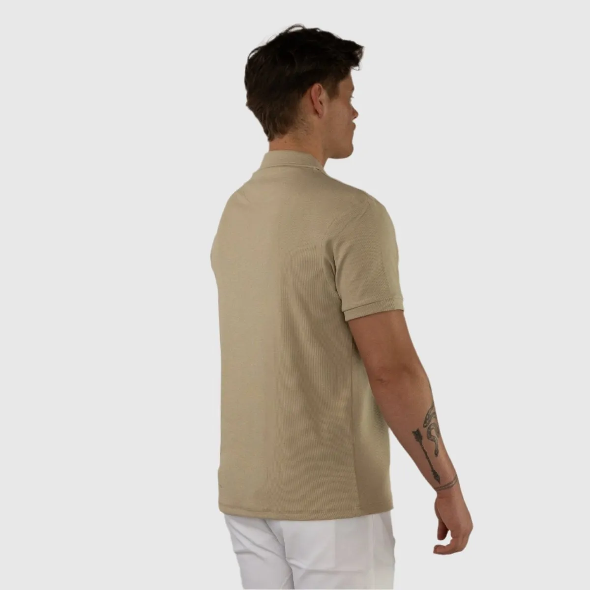 Rayon Stretch Polo - Oat