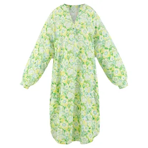 Ruby Linen Dress in Citrus Peony