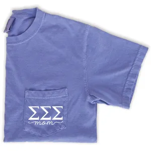 Sigma Sigma Sigma Mom Shirt - Violet
