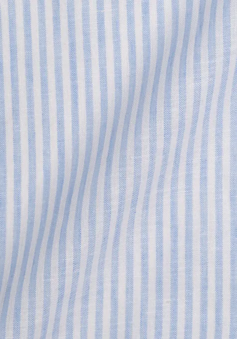 Sky Linen Stripes Shirt