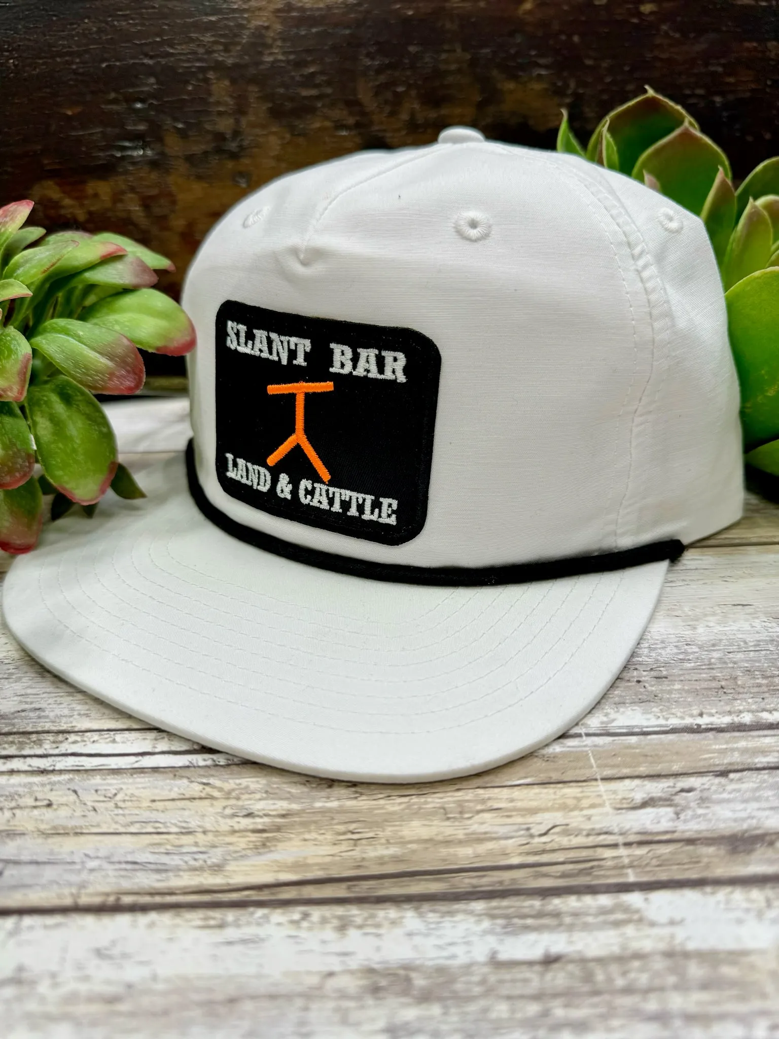 Slant Bar Patch on Rope Cap
