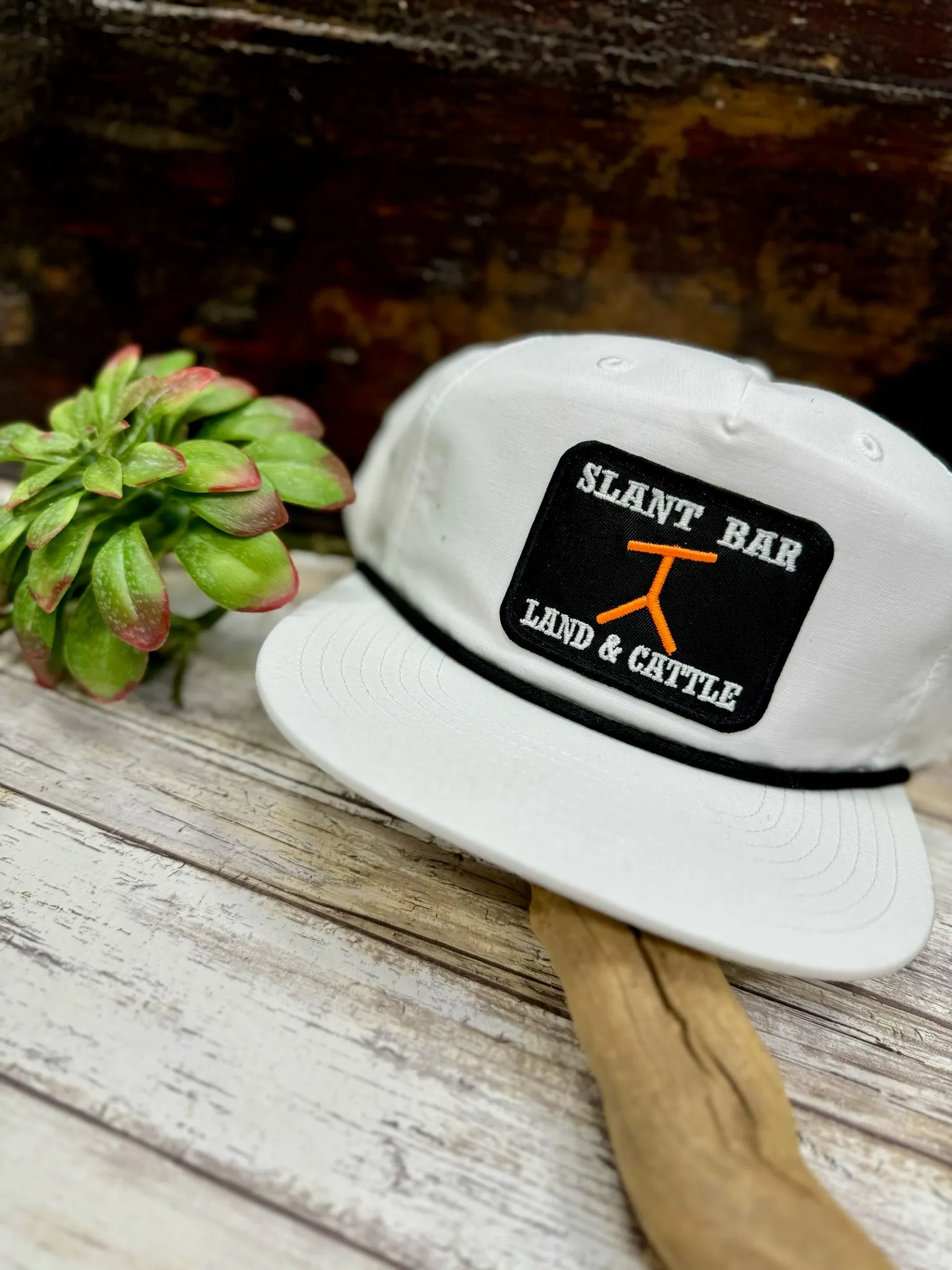 Slant Bar Patch on Rope Cap
