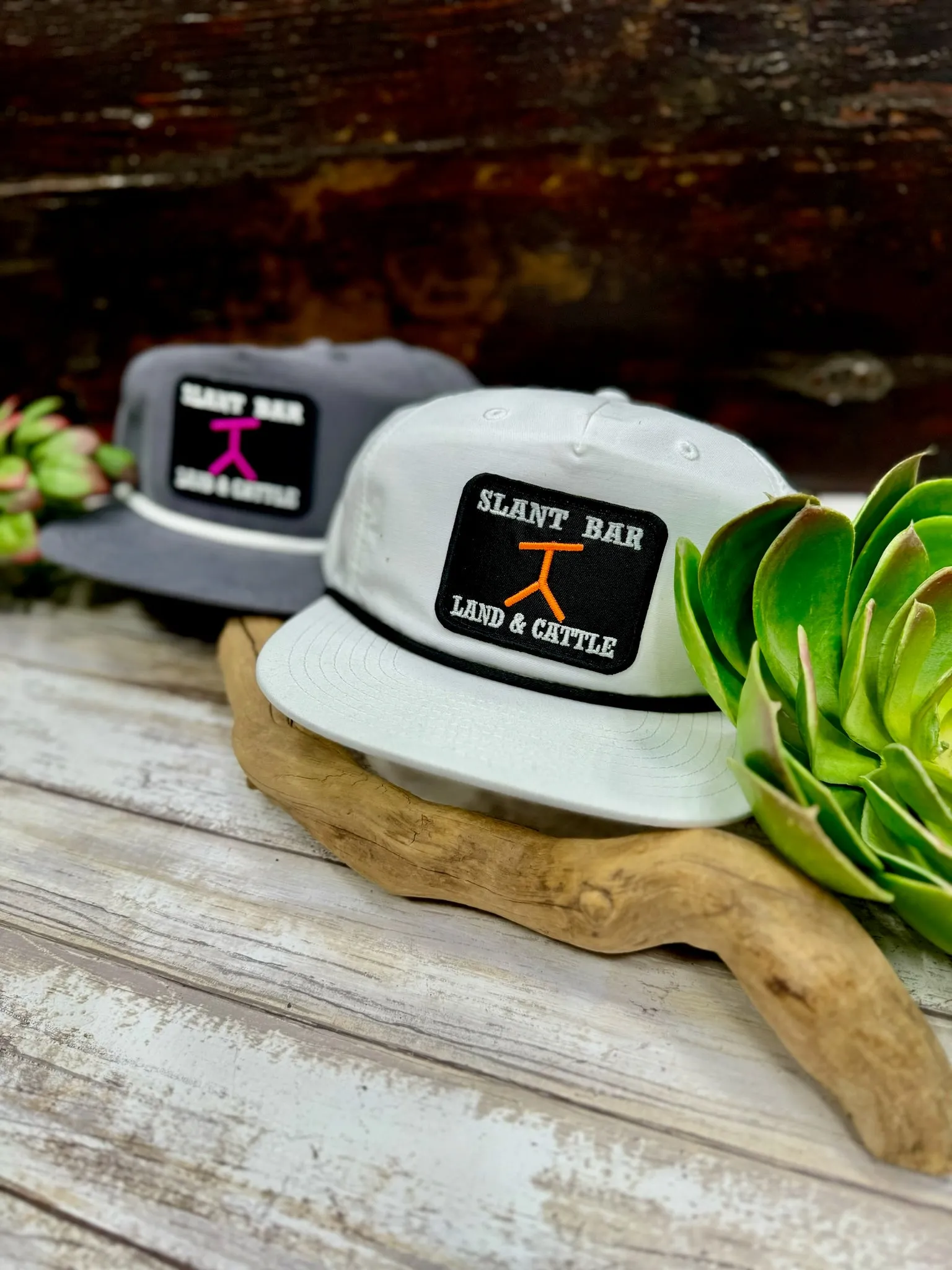 Slant Bar Patch on Rope Cap