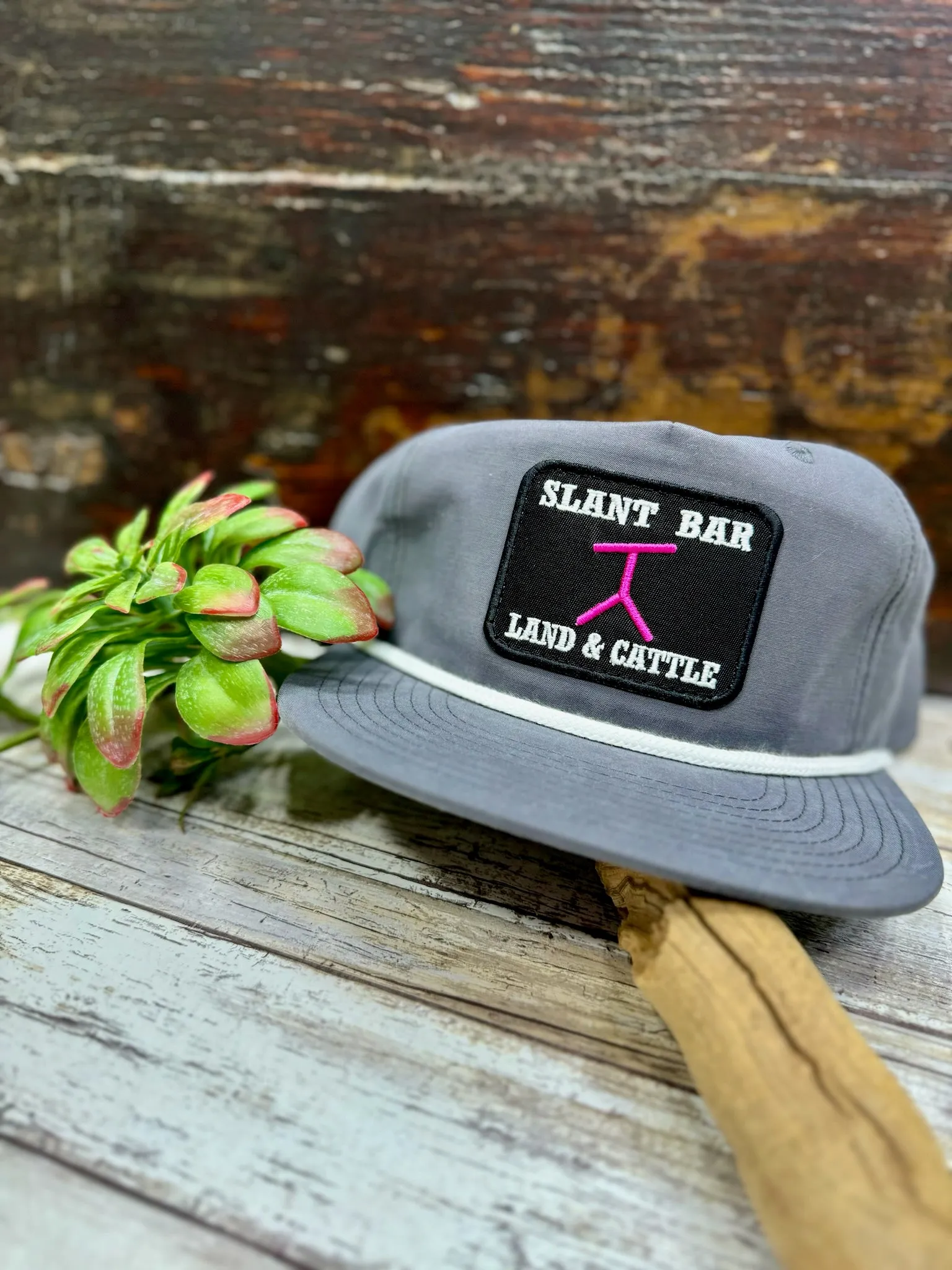 Slant Bar Patch on Rope Cap