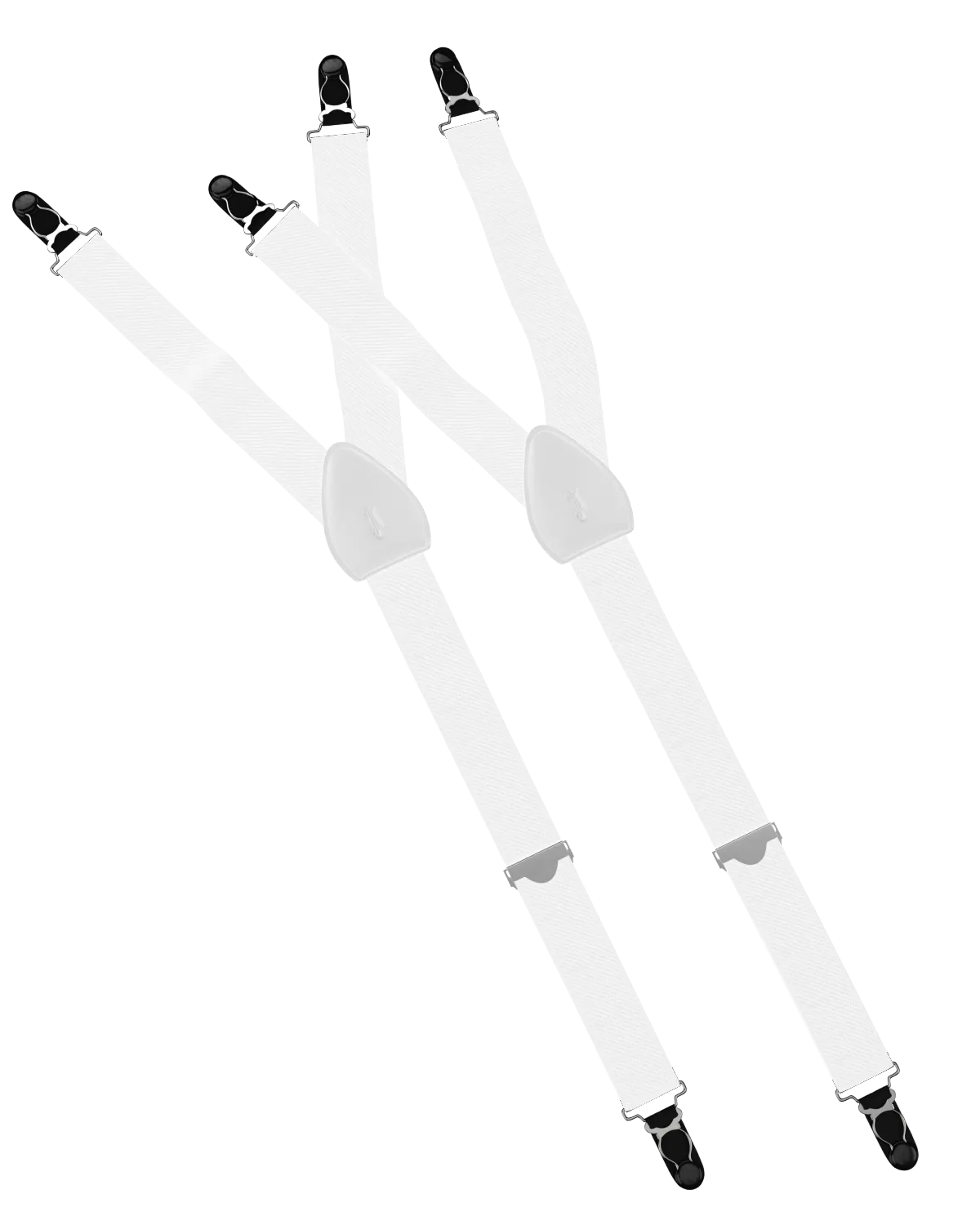 Solid White Shirttail Garters