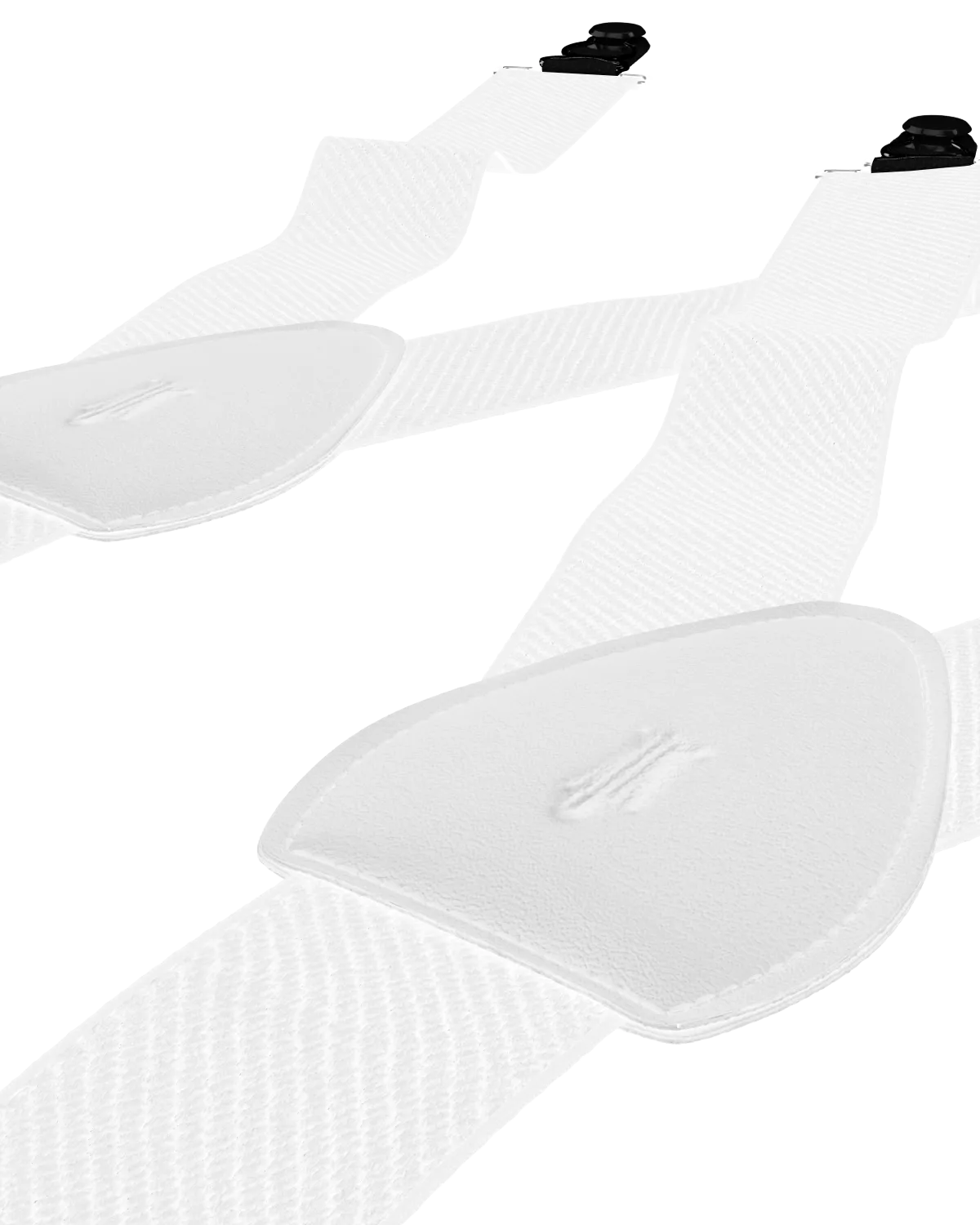Solid White Shirttail Garters