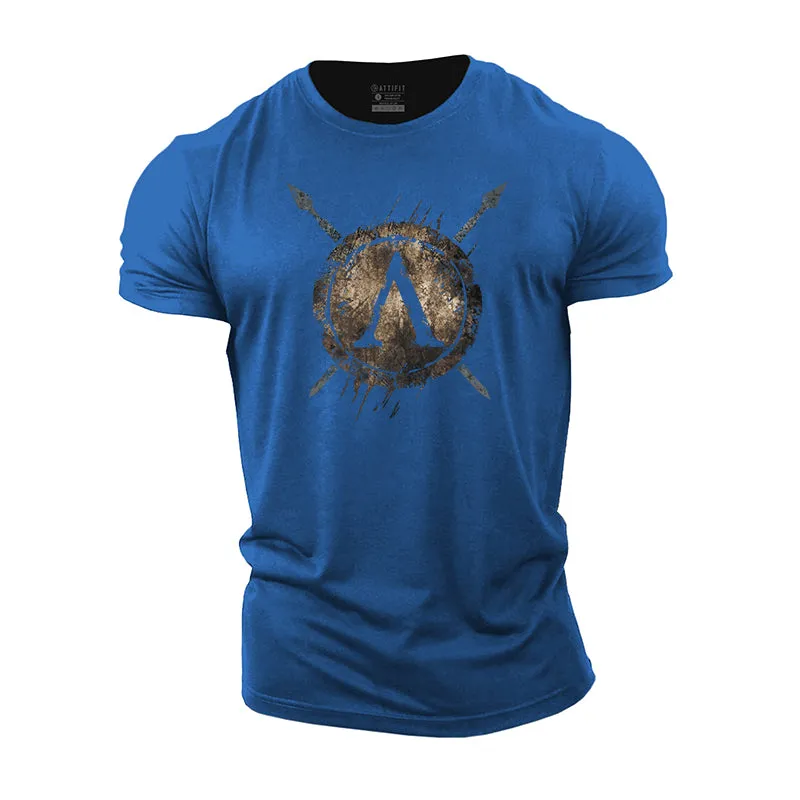 Spartan 'A' Shield Graphic Men's Fitness T-shirts