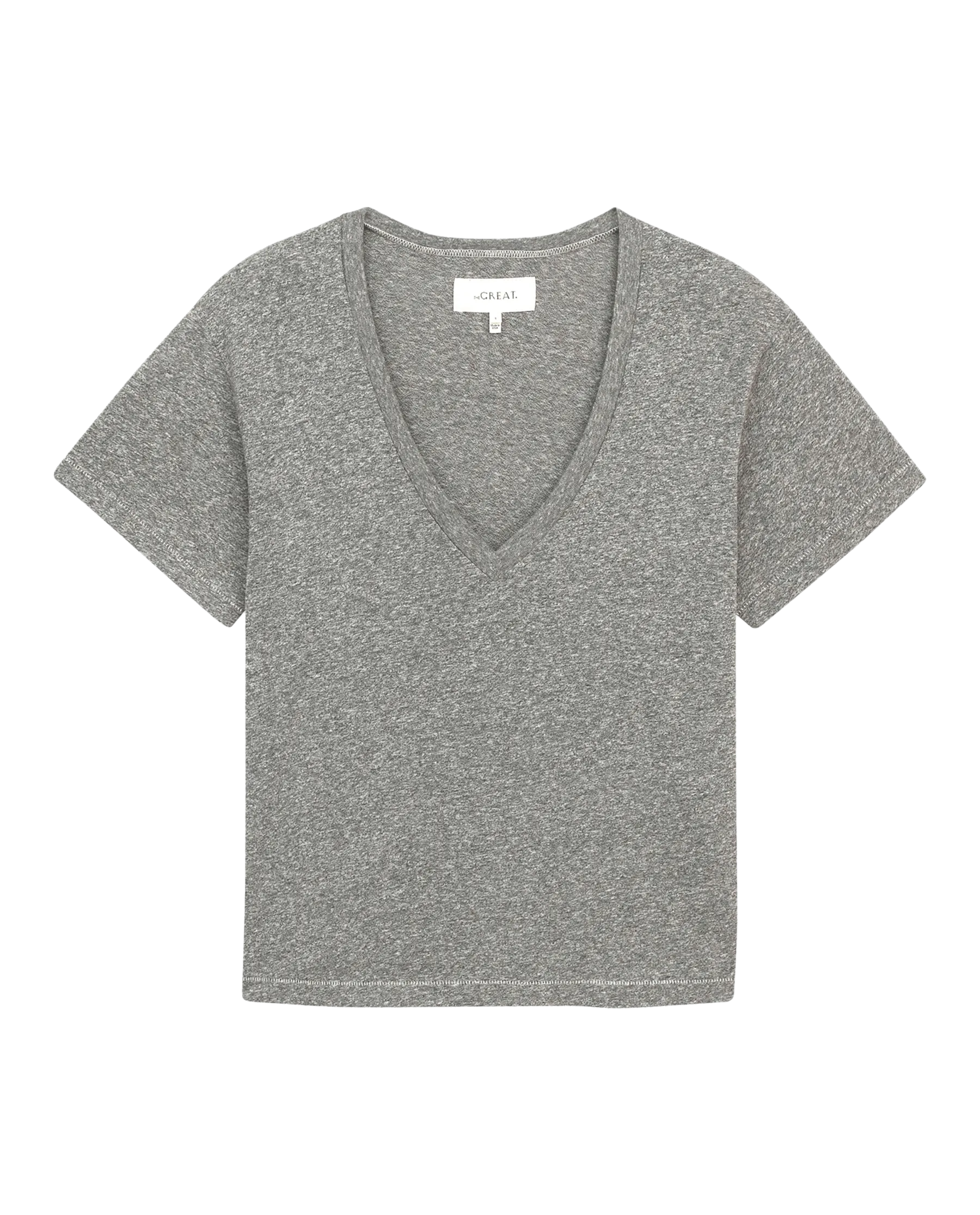 The V-Neck Tee. -- Heather Grey