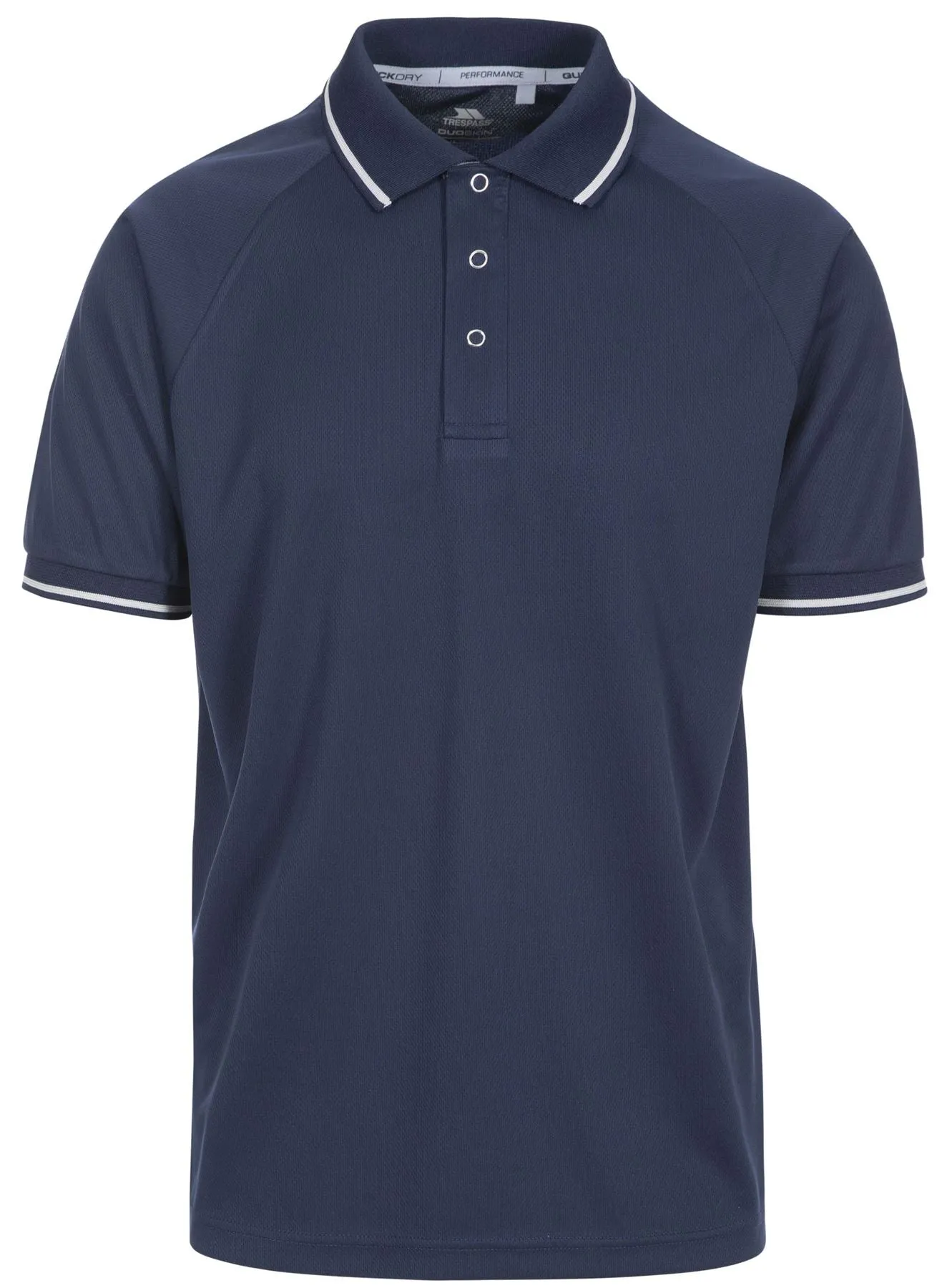 Trespass Mens Bonington Quick Dry Active Polo Shirt