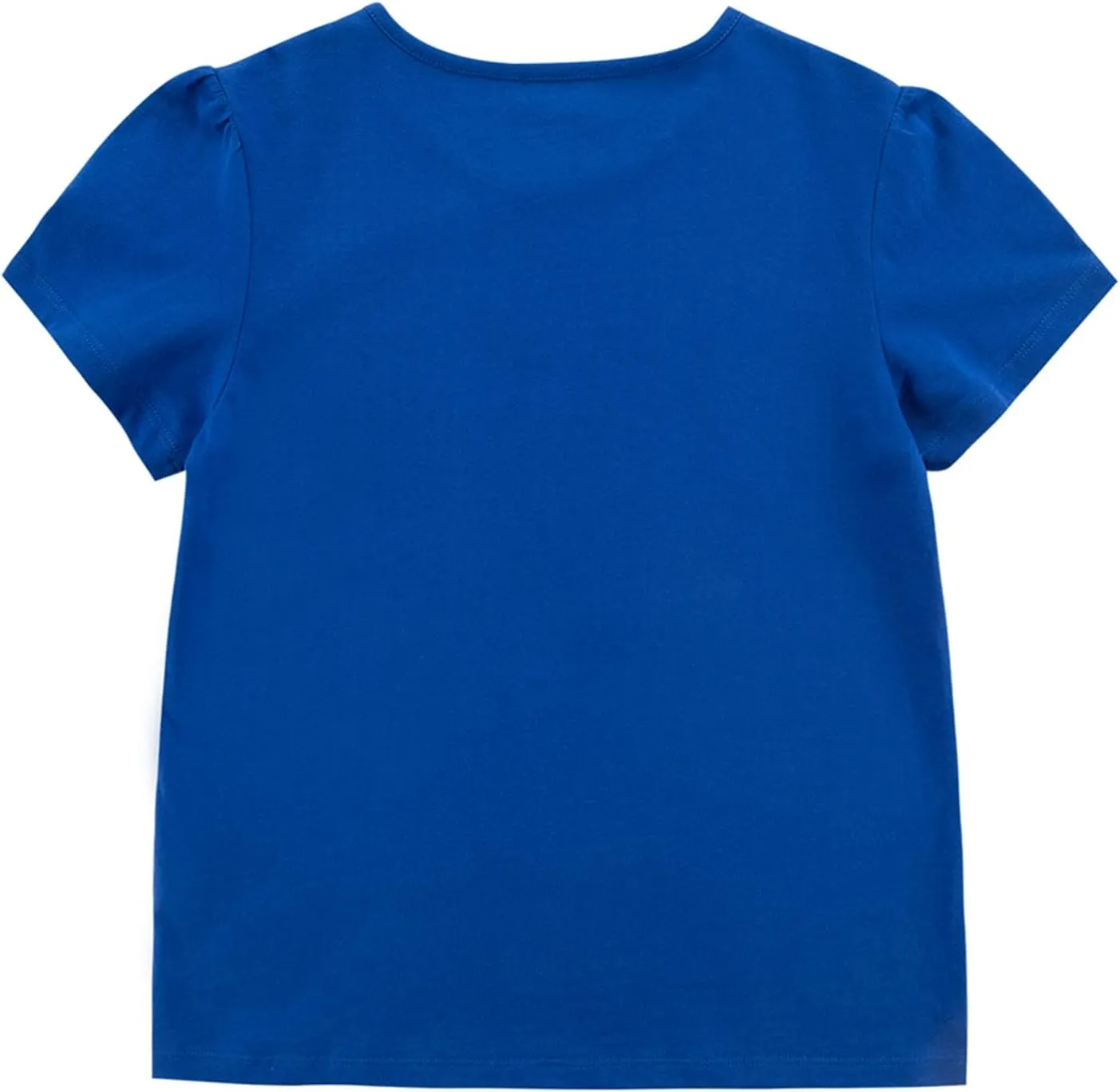 UNACOO Toddler Girls' Round Neck Basic T-Shirt Classic Short Sleeve Jersey Tee Packs