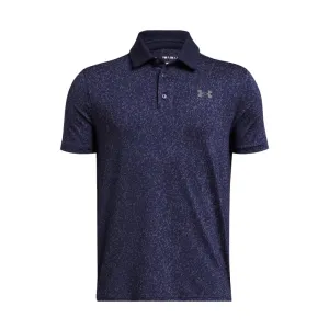 UNDER ARMOUR Playoff Coral Jacquard Junior Polo (Navy)