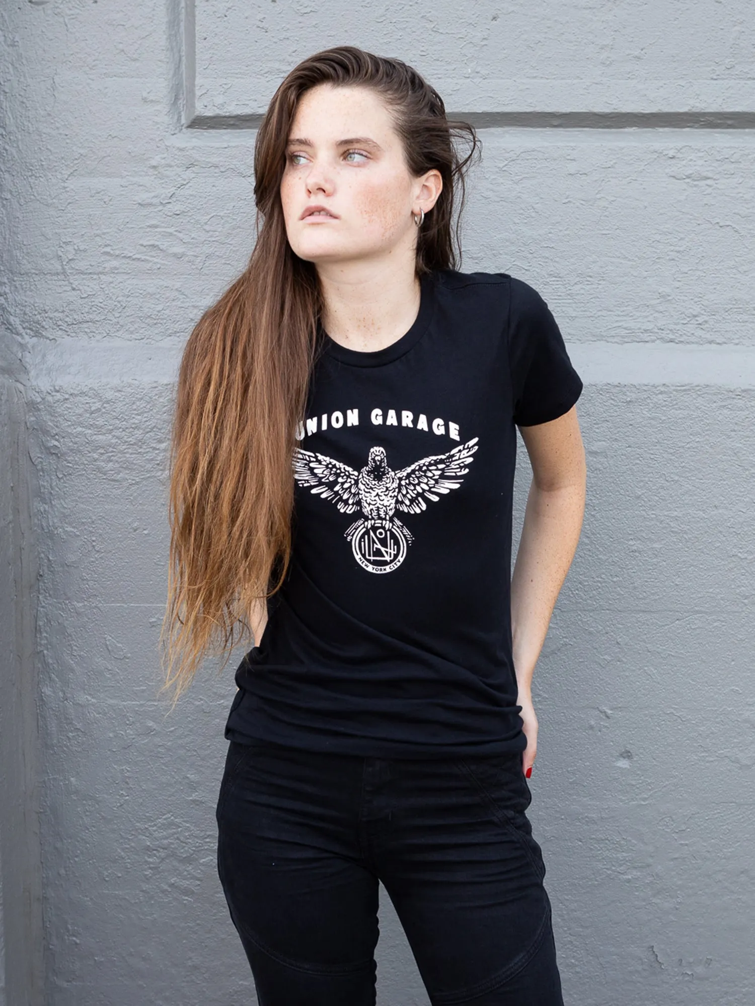Union Garage Pigeon Womens T-Shirt