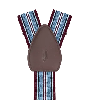 Vyse Grey/Crimson Shirttail Garters