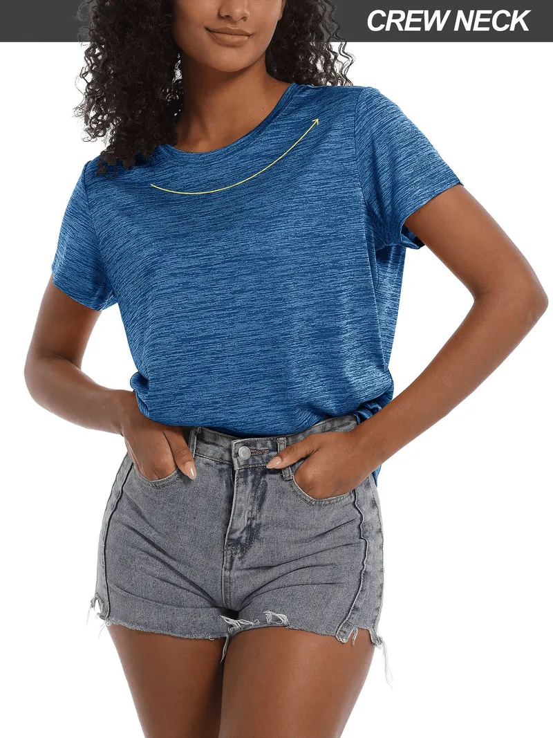 Women's Crew Neck Lightweight Short Sleeves T-shirt - SF1189