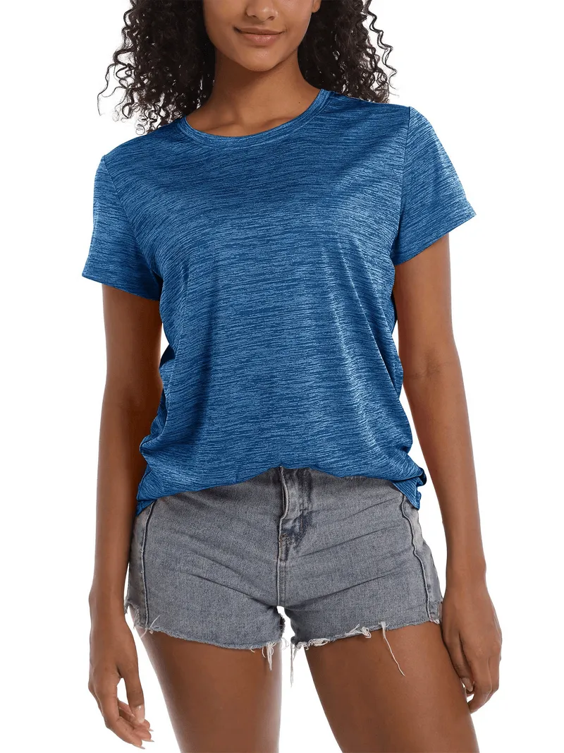 Women's Crew Neck Lightweight Short Sleeves T-shirt - SF1189