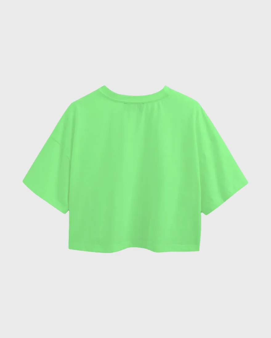 Womens Oversized Cropped TShirt Gaming Pubg 1