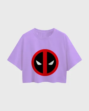 Womens Oversized Cropped TShirt Movies Dead Pool